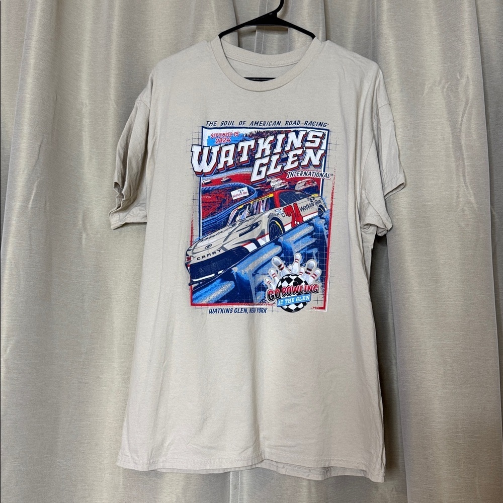 Nascar Watkins Glen Beige Racing Tee - Picture 2 of 6